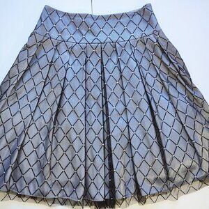 Tuille Rhinestone Midi Skirt Evening Blue  Embellished Twilight Size 6  EUC